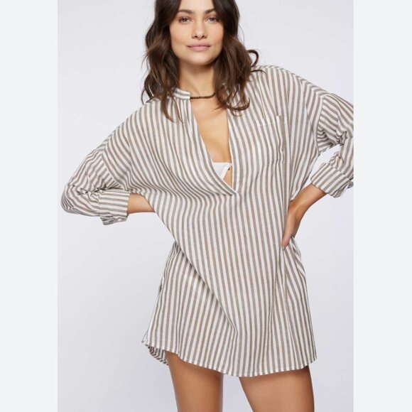 O'NEILL Belizin Stripe Cover-Up Tunic - Picture 1 of 11